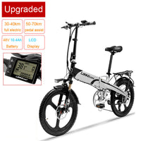 G660 20 Inch Powerful Electric Bicycle, 400W 48V 10.4Ah/14.5Ah Lithium Battery, With LCD Display & Rear Carrier, Dual Disc Brakes