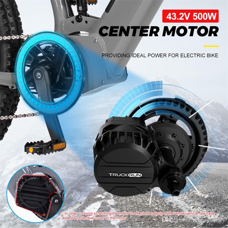 27.5 inch 43V 500W Electric Bicycle 9 Speed Electric Bike Disc Brake Center Shock Absorber Bike Electric Bicycle with Hidden Lithium Battery
