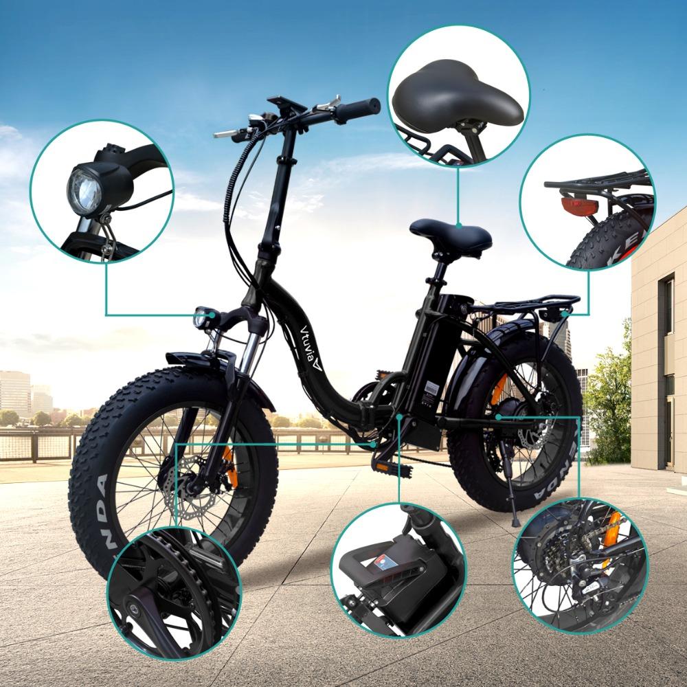 America best sale free shipping 7 Speed Derailleur electric bicycle 20 inch Fat tire e bike with 500w rear brushless motor