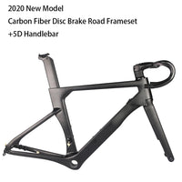 2020 Model AERO SIX Carbon Disc Road Frame disc brake bicycle frame fork seatpost with 5D carbon handlebar