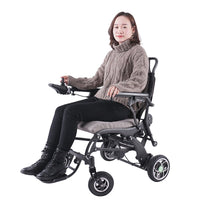 Folding Carbon Fiber Electric Wheelchair Lightweight, Portable Carbon Fiber Folding Ultra-Light Electric Wheelchair For Elderly