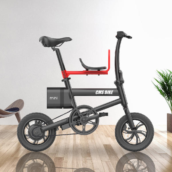 CMSBIKE mini Extra Battery Set 36V 250W 6AH 12 Inch Smart Folding Electric Bike 25km/h Max Speed Electric Bicycle LED Power Display With An Extra Battery