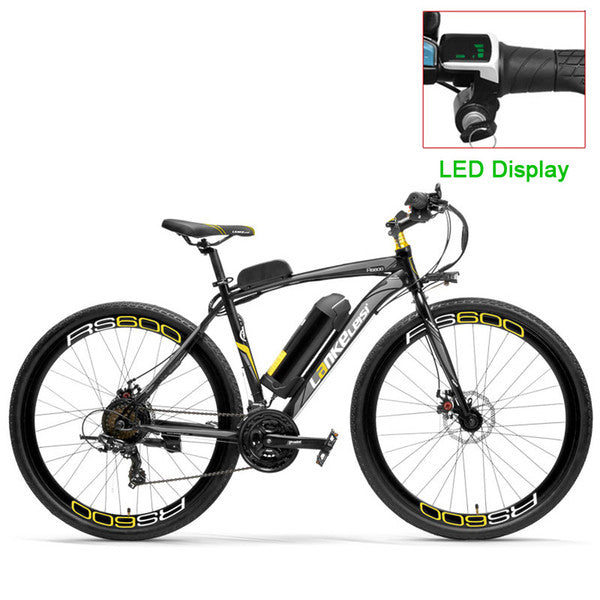 RS600 Powerful Electric Bike, 36V 20A Battery Ebike,700C Road Bicycle, Both Disc Brake, Aluminum Alloy Frame, Mountain Bike