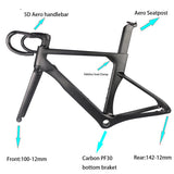 2020 Model AERO SIX Carbon Disc Road Frame disc brake bicycle frame fork seatpost with 5D carbon handlebar