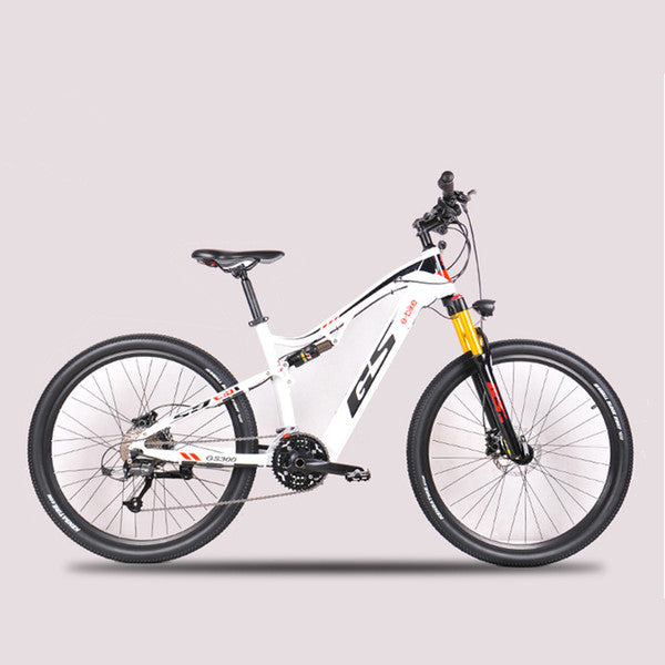27.5 inch soft tail electric mountain bike air shock absorber front fork off-road bike 48V17AH hidden lithium battery eMTB