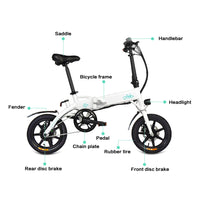 FIIDO D1 Electric Bike, Electric Folding E bike, Suitable For Commuting Electric Folding Bicycle easy-smart-way.myshopify.com