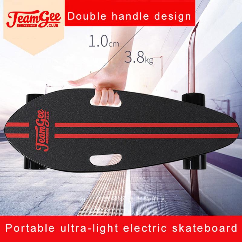 H3-B Electric Scooter For Adults 4 Wheel Scooters Motor 350W Remote Longboard Skateboard