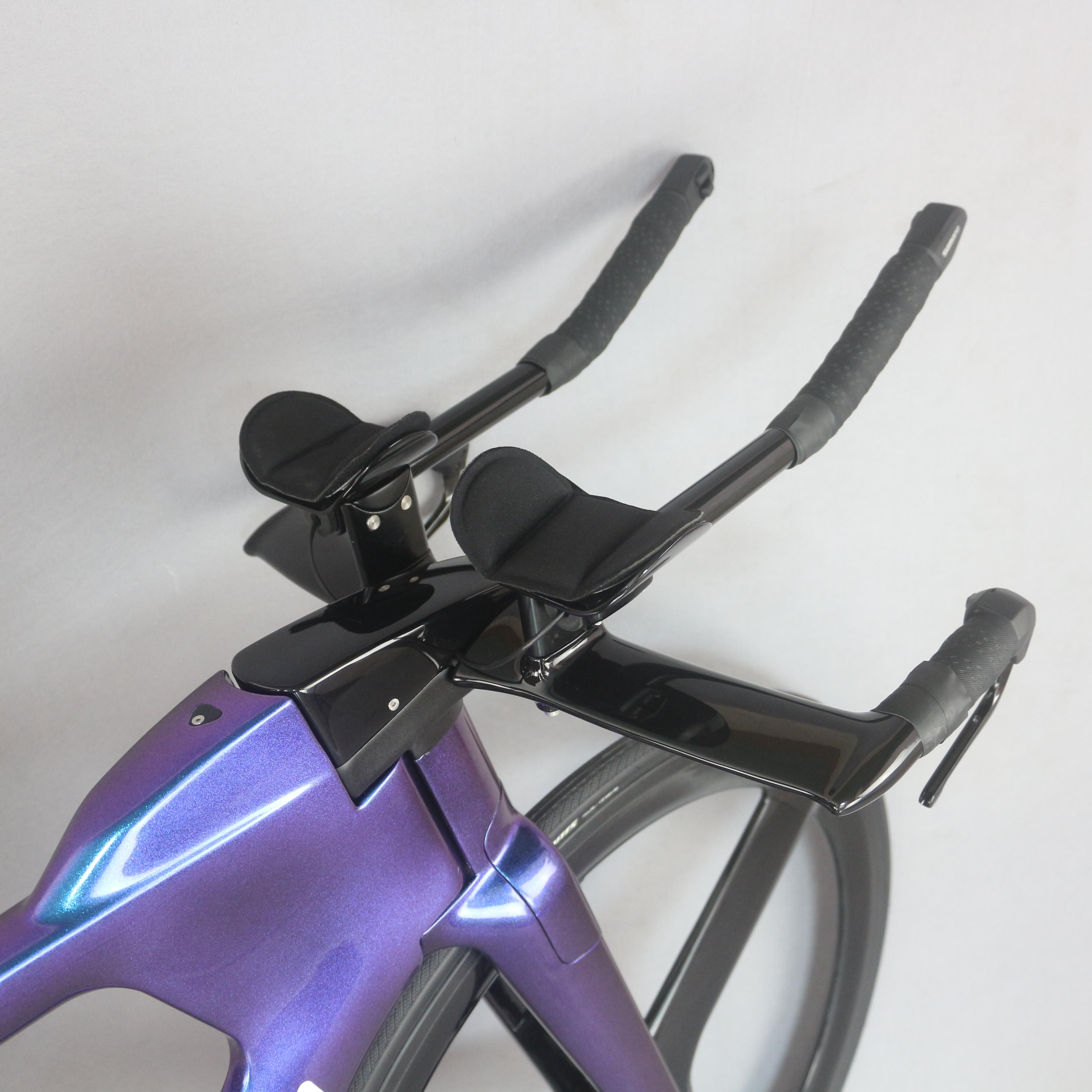 New Style 700C Road Carbon PF46 Time Trial TT Bike/Bicycle Frame with DI2 compatible Blue glossy painting