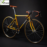 New Retro Road Bicycle Carbon Steel Frame 700CC Wheel SHIMAN0 14 Speed Dual V Brake Bike Outdoor Racing Cycling Bicicleta