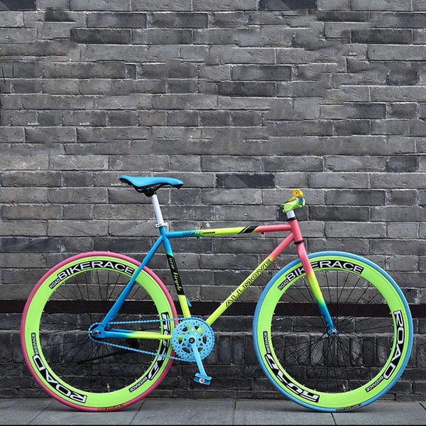 26 inch fixed gear bike Mountain Road Bike Fixed Gear 26 Inch Single Speed Retro Frame Man and