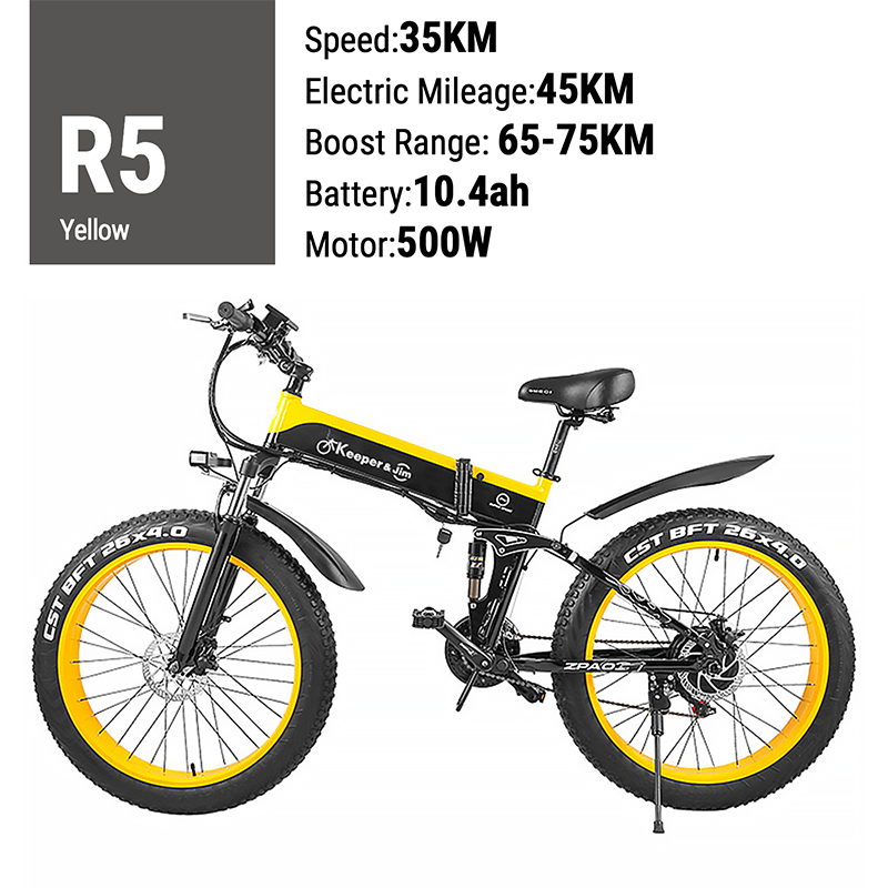 electric bike Arrival 48V 12AH 1000W Folding Electric Bicycle With 4.0 Fat Tire e bike Mountain bike