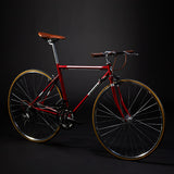 New Retro Road Bicycle Carbon Steel Frame 700CC Wheel SHIMAN0 14 Speed Dual V Brake Bike Outdoor Racing Cycling Bicicleta