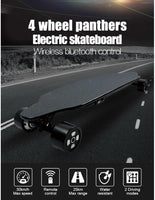 Manke MK036 Black Panther 4 Wheels Electric Skateboard Electric Longboard with Canadian Maple and Remote Control