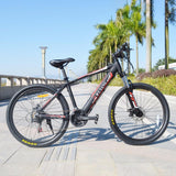 26inch electric mountain bicycle 48V Anti-theft chassis hidden lithium battery Front rear Suspension ebike 25km/h pas rang 60km