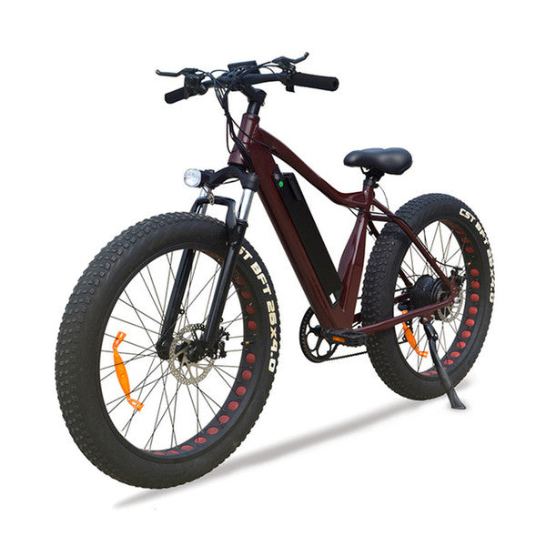 VTUVIA 26 * 4.0'' Fat tire Mountain Electric bicycle 36V Li-ion battery 350W Brushless Motor E Bike 50km Long Distance Ebike