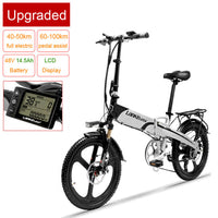 G660 20 Inch Powerful Electric Bicycle, 400W 48V 10.4Ah/14.5Ah Lithium Battery, With LCD Display & Rear Carrier, Dual Disc Brakes