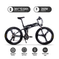 RICH BIT RT-860 26 Inch Electric Folding Bike with Removable Large Capacity Lithium-Ion Battery 36V 250W Electric BikeSmart LCD Meter 27 Speed