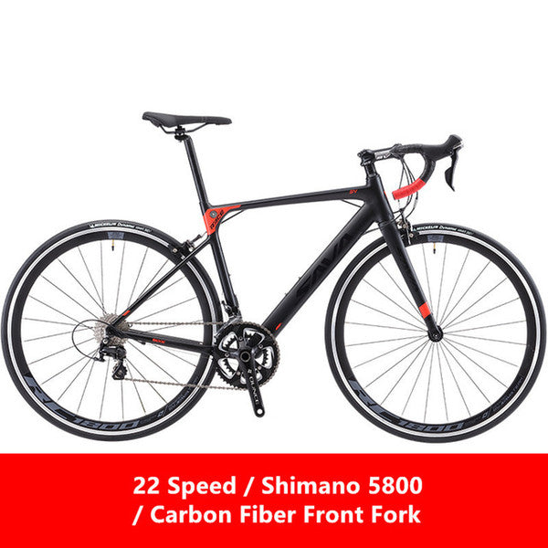 New Road Bike Aluminum Alloy Frame Carbon Fiber Front Fork SHIMAN0 18/20/22 Speed Bicycle Outdoor Sports Racing Cycling