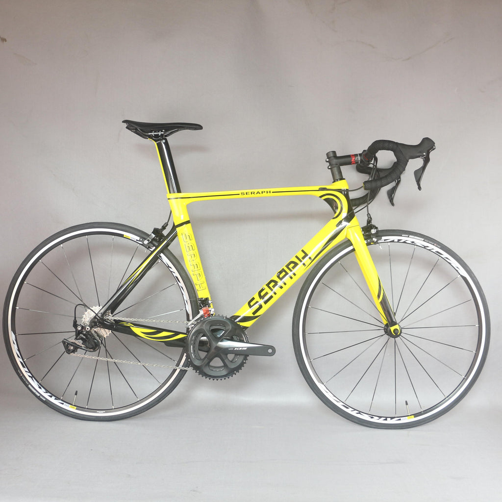 Yellow2020 Complete Road Carbon Bike ,Carbon Bike Road Frame with groupset shi R7000 22 speed Road Bicycle Complete bike