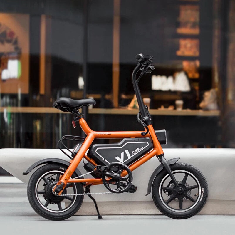HIMO V1 Plus Foldable Electric Bike 250W Max Speed 25km/h Load 100kg Motor Cycling For Adult/Kid From Xiaomi Youpin - Orange