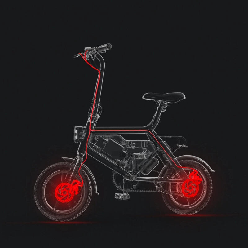 HIMO V1 Plus Foldable Electric Bike 250W Max Speed 25km/h Load 100kg Motor Cycling For Adult/Kid From Xiaomi Youpin - Orange