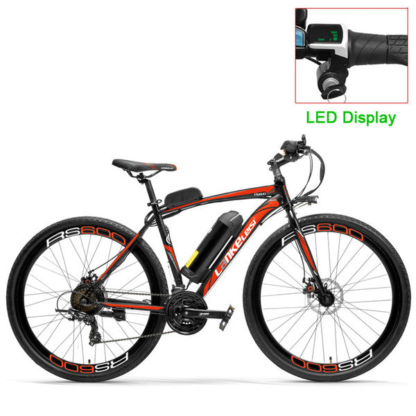 RS600 Powerful Electric Bike, 36V 20A Battery Ebike,700C Road Bicycle, Both Disc Brake, Aluminum Alloy Frame, Mountain Bike