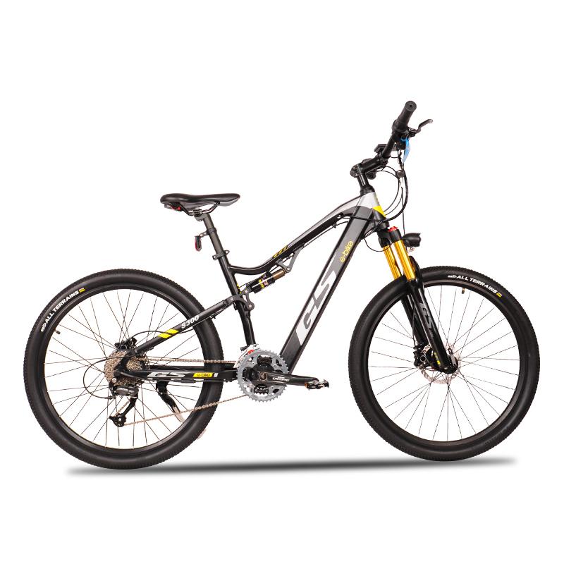 27.5 inch soft tail electric mountain bike air shock absorber front fork off-road bike 48V17AH hidden lithium battery eMTB