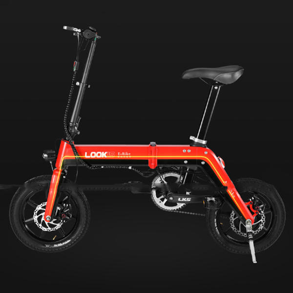 LOOKIS A5 14 Inches Folding Electric Bike 350W Brushless Motor 10.4AH Lithium Battery 25km/h Moped Bicycle Max Load 120kg