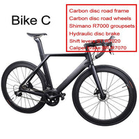 Complete disc carbon road bike with Sh1mano 4700/R7000/R8000/R9100 carbon disc bike.