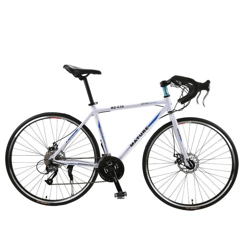 700C road bike 21/27/30 speed ultra light aluminum alloy frame double disc brake high quality Student adult road cycling bicycle