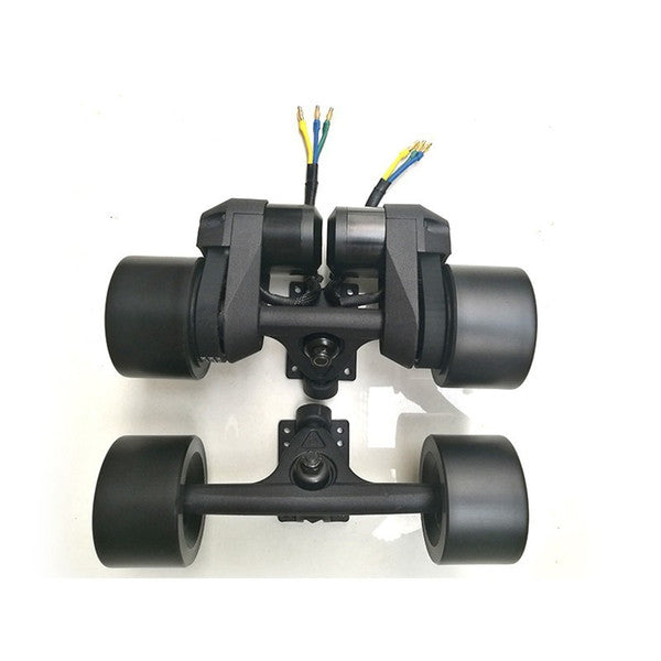Wholesale-2019 Electric scooter accessories double drive external gear belt double motor N5065 Truck Kits power group 83mm electric wheel