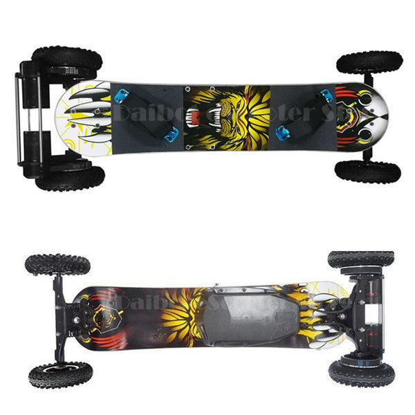 Dual Belt Motor 1650W*2 36V 35KM/H Off Road Electric Skateboard Scooter For Adults