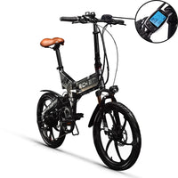 RICH BIT RT-730 48V 8Ah lithium battery Popular Full Suspension Electric Folding Bicycle New Smart LCD Screen 5 Level Pedal Assist