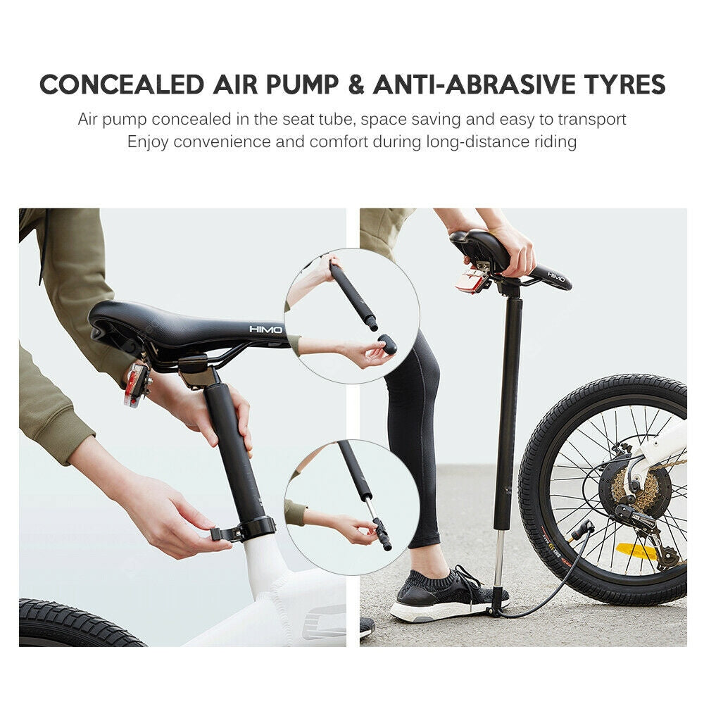 Original Xiaomi HIMO C20 Folding Electric Bicycle Moped E-Bike Power Assist 20 Inch 10AH