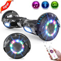 Hoverboard Bluetooth 6.5 inch Self Balancing Electric Scooter with LED Flash Wheels Self Balancing Scooters with 700W Motor Gift for Kids Adult