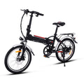 Ancheer 18.7 inch Wheel Aluminum Alloy Frame Folding Mountain Bike Cycling Bicycle White