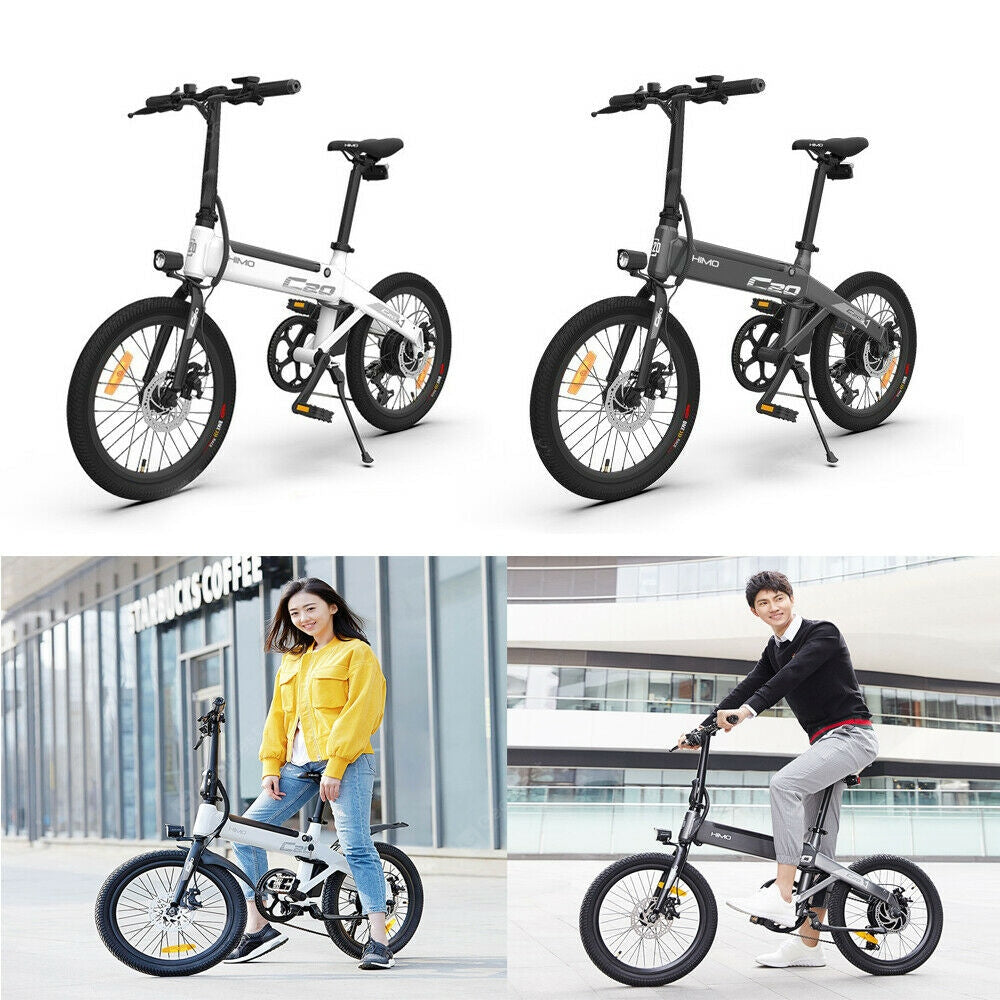 Original Xiaomi HIMO C20 Folding Electric Bicycle Moped E-Bike Power Assist 20 Inch 10AH