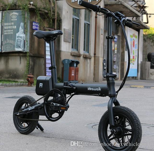 city bike fast folding electric bike for single person 12inch lithium battery 36v250w motor front driven mini size 2018 fashion