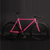 Fixed Gear Bike Fixie Bike 52cm Frame DIY Muscular Frame Cycling Road Aluminum Alloy Fixie Bicycle