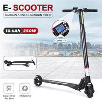 EU Warehouse Spain Stock Fast Shipping 5 inch Carbon Fibre Folding Electric Scooter 24V 250W motor With 24V 10.4Ah Battery EU charger
