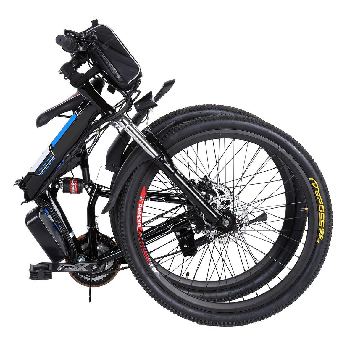 Ancheer 26inch 36V Foldable Electric Power Mountain Bicycle with Lithium-Ion Battery