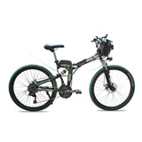 SMLRO MX300 48V 13Ah 500W 26in Electric Bike Bicycle 35km/h Max Speed 80km Max Range IP54 Waterproof E Bike - White Blue