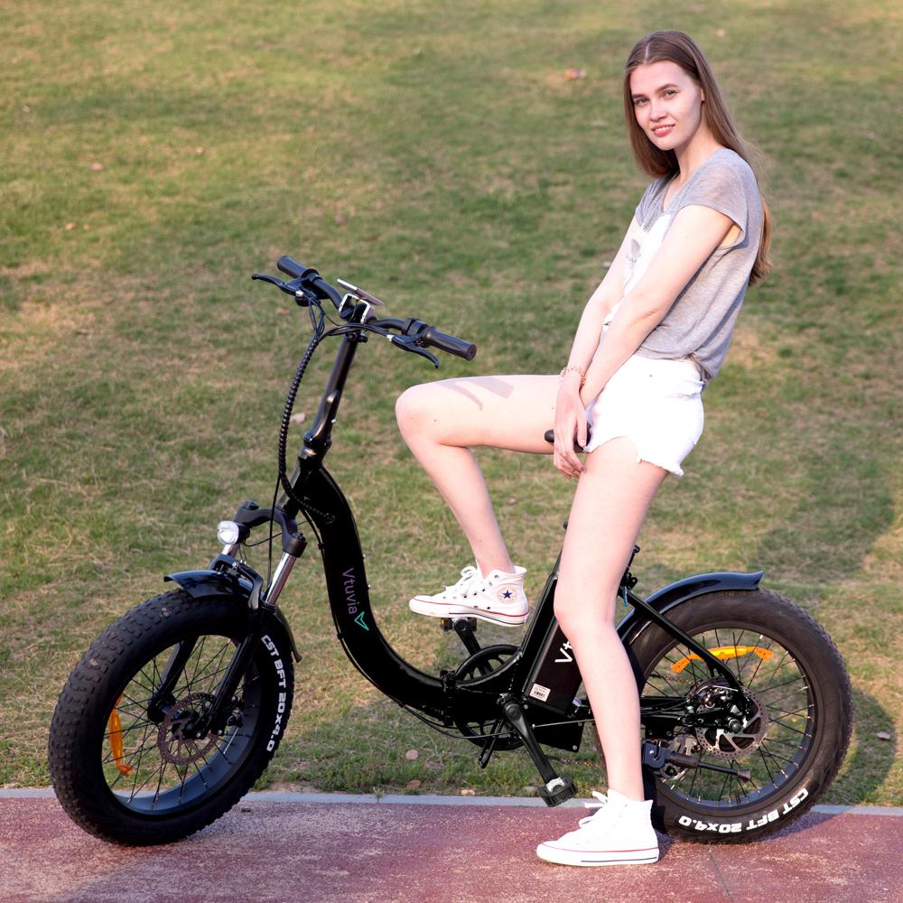 America best sale free shipping 7 Speed Derailleur electric bicycle 20 inch Fat tire e bike with 500w rear brushless motor