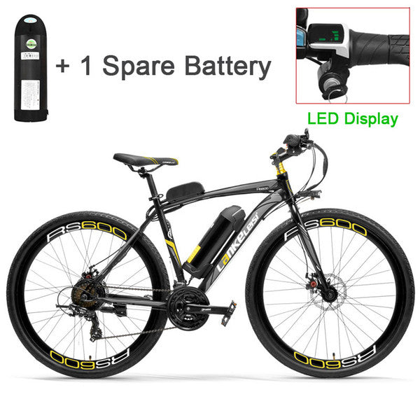RS600 Powerful Electric Bike, 36V 20A Battery Ebike,700C Road Bicycle, Both Disc Brake, Aluminum Alloy Frame, Mountain Bike
