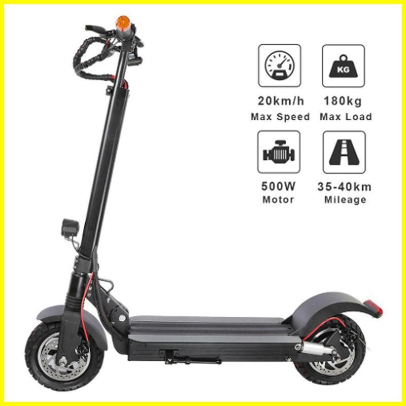 2020 New Tarsa T9 Off-road Folding Electric Scooter 500W Motor 48V/10Ah 40km/h 10 Inch Tire 180kg Load With Steering Lights