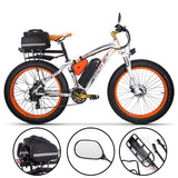 RICH BIT Electric Bike 26 Inch 4.0 Fat Tire Ebike 48V 17AH Removable Lithium Battery 1000W Motor Fat Tire  Electric Bicycle