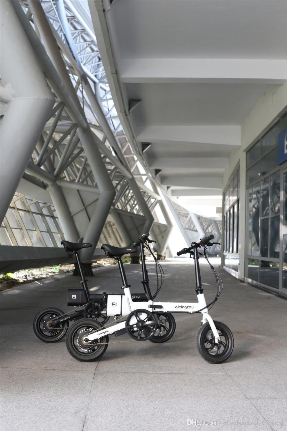 city bike fast folding electric bike for single person 12inch lithium battery 36v250w motor front driven mini size 2018 fashion