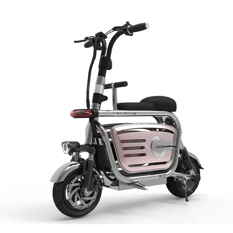 Electric Folding Bicycle Two Wheels Electric Bicycles Electric Scooter For Girls/Ladies With Seat/Pet Basket 48V 80KM 40KM/H