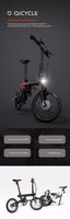 Original Xiaomi QiCYCLE EF1 Smart Folding Electric Bike Bicycle Bluetooth Max 20km per Hour