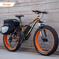 26inch snow electric mountain bicycle 48V lithium battery 1500w motor fat ebike 4.0 tires MTB bike